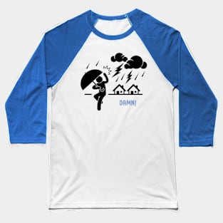 Thunder Storm Baseball T-Shirt